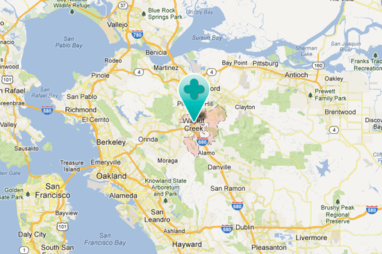 Map Location Walnut Creek Sample Business Plan from The Startup Garage